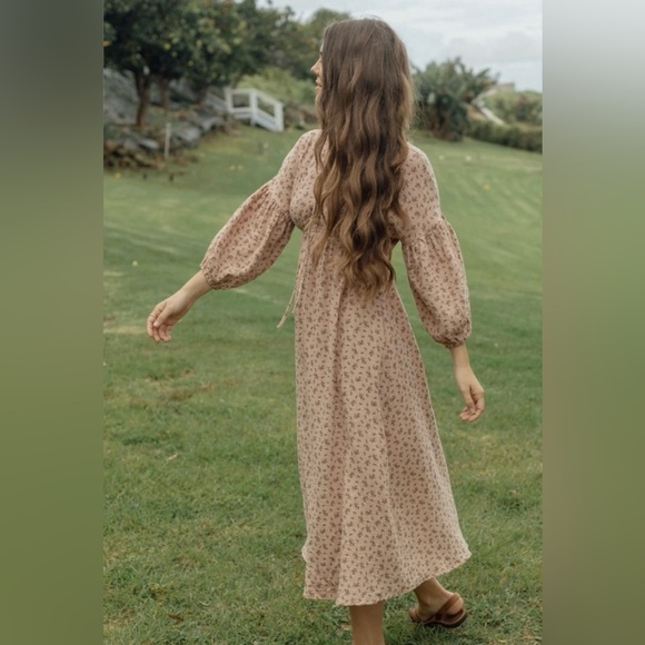 🌸 Neuflora “Port Augusta” Dress – Dusty Rose Floral - Size Small - Picture 4 of 11